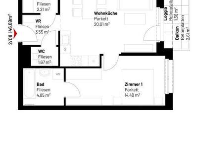 Terrassenwohnung mieten in 1220 Wien