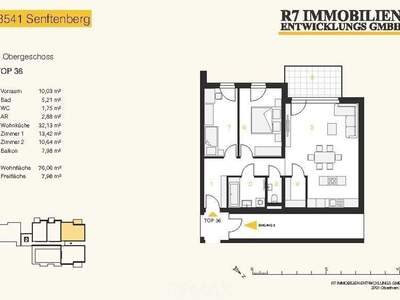 Wohnung mit Balkon kaufen in 3541 Senftenberg (Bild 3)