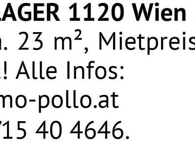Gewerbeobjekt mieten in 1120 Wien
