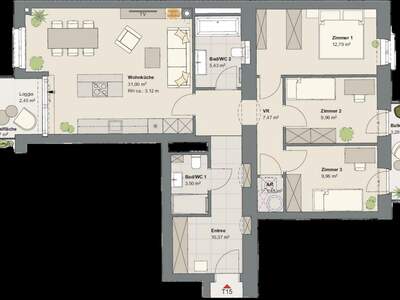 Wohnung mit Balkon kaufen in 1190 Wien (Bild 5)