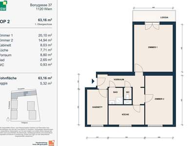 Mietwohnung in 1120 Wien (Bild 2)