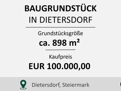 Grundstück kaufen in 8142 Dietersdorf