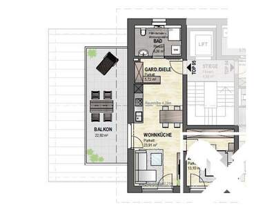 Wohnung mit Balkon kaufen in 4813 Altmünster (Bild 2)