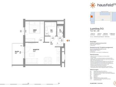 Wohnung mit Balkon mieten in 1220 Wien (Bild 1)