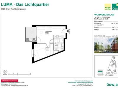 Wohnung mit Balkon mieten in 8020 Graz (Bild 1)