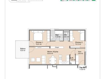 Wohnung mit Balkon kaufen in 6511 Zams (Bild 5)