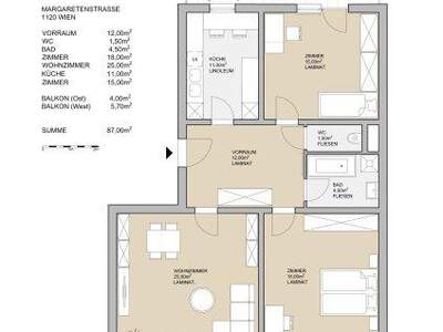 Terrassenwohnung mieten in 1040 Wien (Bild 1)