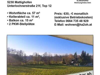 Wohnung provisionsfrei mieten in 5230 Mattighofen