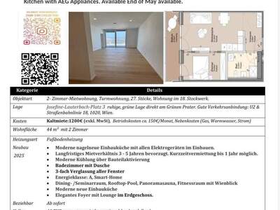 Mietwohnung provisionsfrei in 1020 Wien