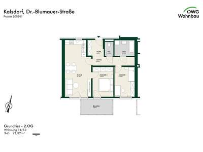 Mietwohnung in 8401 Kalsdorf