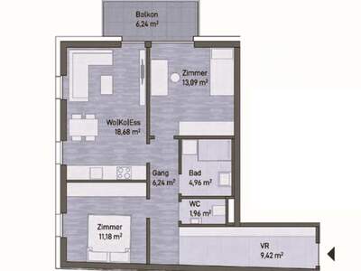 Wohnung mit Balkon kaufen in 8020 Graz Gries