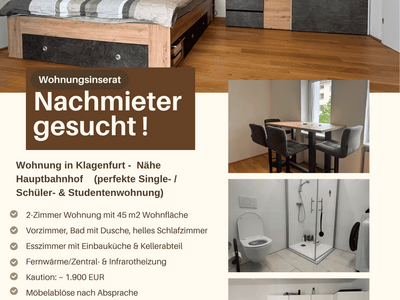 Wohnung provisionsfrei mieten in 9020 Klagenfurt