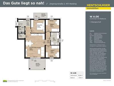 Wohnung mit Balkon kaufen in 4111 Walding (Bild 5)