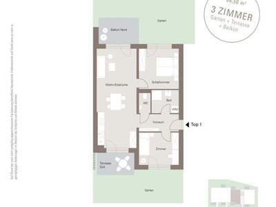 Wohnung mit Balkon kaufen in 8010 Graz (Bild 5)