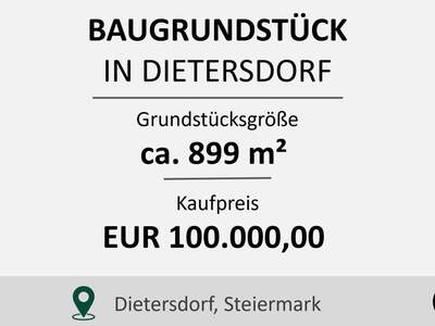 Grundstück kaufen in 8142 Dietersdorf