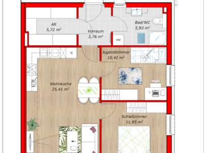 Wohnung mit Balkon kaufen in 2460 Bruck an der Leitha (Bild 1)