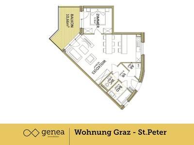 Wohnung mit Balkon kaufen in 8010 Graz (Bild 3)