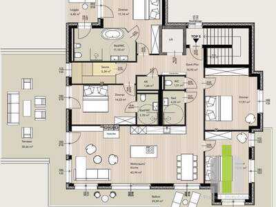 Terrassenwohnung kaufen in 8970 Schladming (Bild 5)