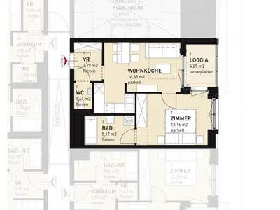 Terrassenwohnung mieten in 1100 Wien