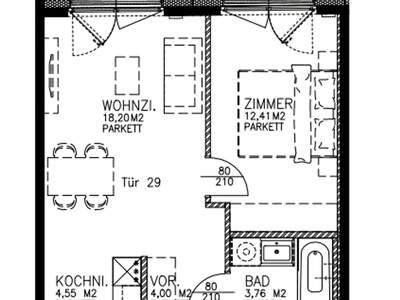 Wohnung mit Balkon mieten in 1110 Wien (Bild 1)