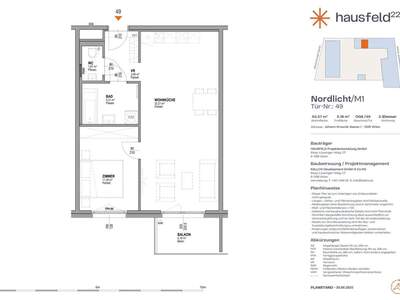 Wohnung mit Balkon mieten in 1220 Wien (Bild 1)