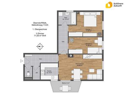 Wohnung mieten in 3281 Oberndorf