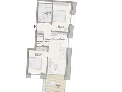 Wohnung mit Balkon kaufen in 6020 Innsbruck (Bild 3)