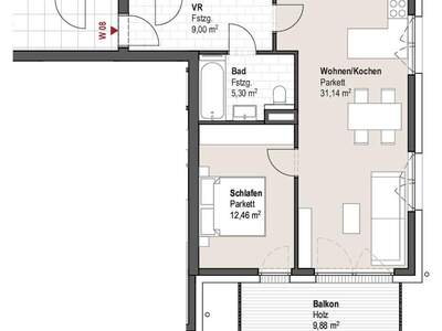 Wohnung mit Balkon kaufen in 5721 Piesendorf (Bild 4)