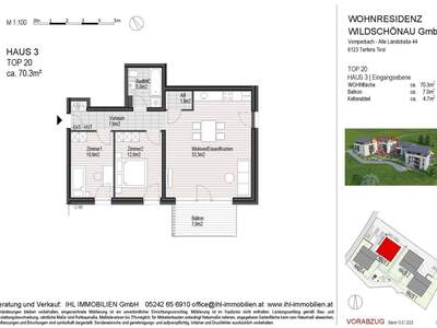 Wohnung mit Balkon kaufen in 6311 Oberau (Bild 3)