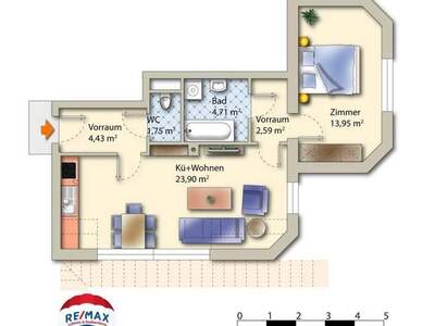 Mietwohnung in 8410 Wildon