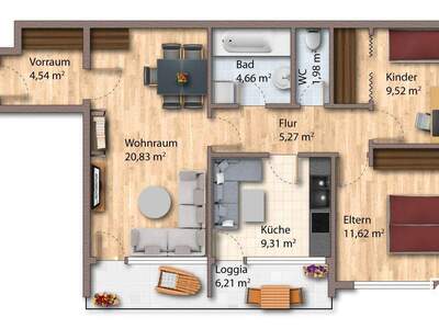 Eigentumswohnung in 5760 Saalfelden (Bild 5)