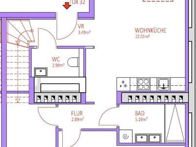 Altbauwohnung mit Balkon kaufen in 1030 Wien (Bild 5)