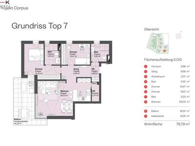 Wohnung mit Balkon kaufen in 5082 Grödig (Bild 3)