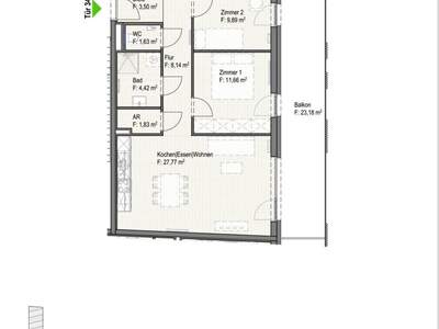 Wohnung mit Balkon mieten in 8020 Graz (Bild 2)