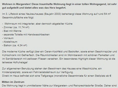 Wohnung mit Balkon mieten in 1050 Wien (Bild 2)