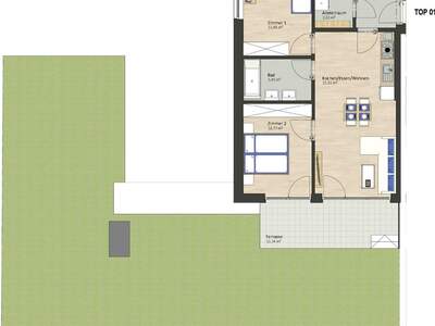 Mietwohnung in 8077 Gössendorf (Bild 1)