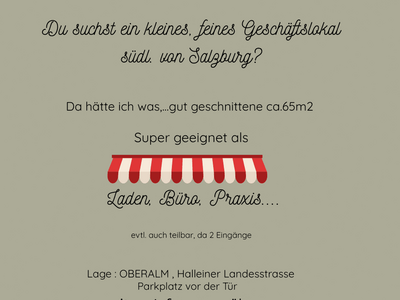 Gewerbeobjekt provisionsfrei mieten in 5411 Oberalm
