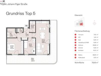 Wohnung mit Balkon kaufen in 5026 Salzburg (Bild 4)