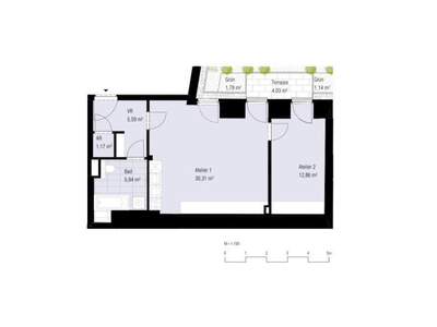 Terrassenwohnung mieten in 1060 Wien (Bild 1)