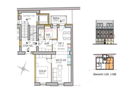 Altbauwohnung mit Balkon kaufen in 4020 Linz (Bild 1)