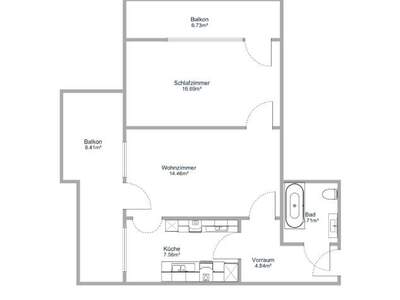Wohnung mit Balkon mieten in 5020 Salzburg (Bild 2)