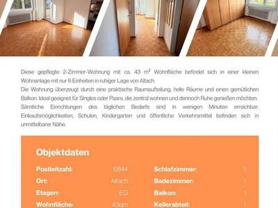 Wohnung provisionsfrei mieten in 6844 Altach