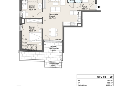 Terrassenwohnung kaufen in 1210 Wien