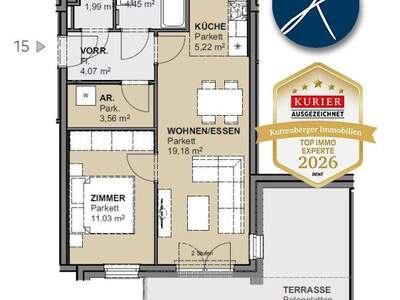 Terrassenwohnung mieten in 1230 Wien (Bild 4)