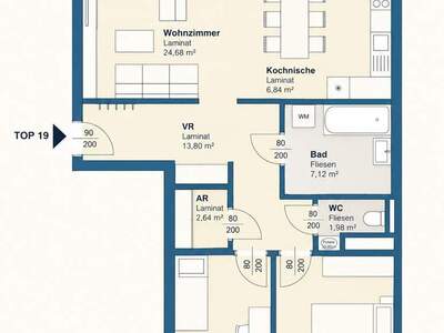 Etagenwohnung mieten in 8020 Graz