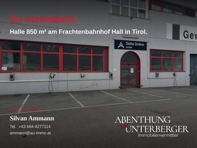Gewerbeobjekt mieten in 6060 Hall