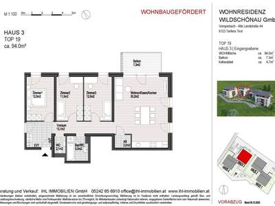 Wohnung mit Balkon kaufen in 6311 Oberau (Bild 3)