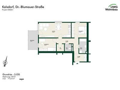 Wohnung mieten in 8401 Kalsdorf