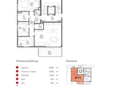 Wohnung mit Balkon kaufen in 5325 Plainfeld (Bild 5)