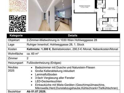 Wohnung provisionsfrei mieten in 1030 Wien